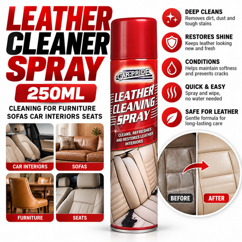 Leather cleaner spray 250ml - cleaner,