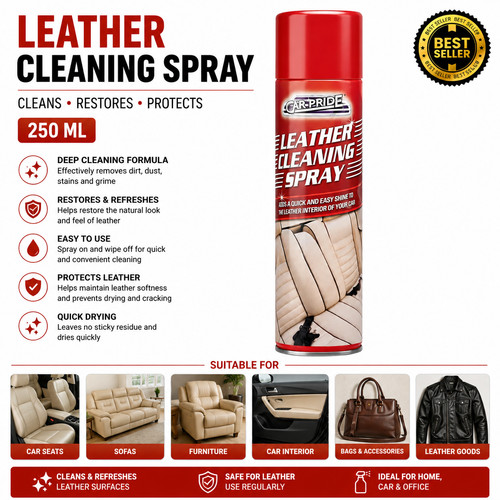 Leather cleaner spray 250ml - spray,
